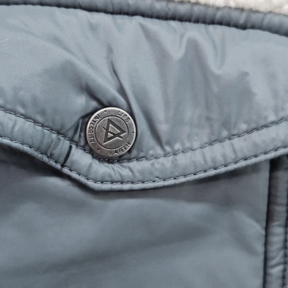 LIV Cora Sherpa Shacket Sage and Cream Women's Size Small - Picture 7 of 8